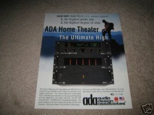 ADA Cinema Reference Pre-Amp Ad from 1999, MPA 501 amp