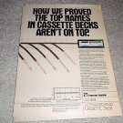 Harman Kardon CD 401 Cassette Deck Ad from 1982