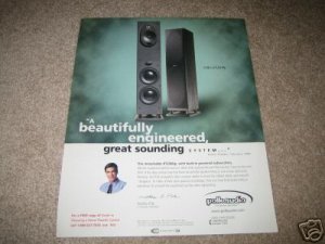 Polk RT2000p Speaker Ad from 1998