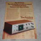 Technics Hi-Fi EYE RARE Ad, 1973, mint! Article,Awesome