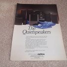 Revox Quietspeakers Ad from 1988,Entire Line, Beautiful