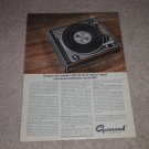 Garrard SL 95 Turntable Ad, 1968, Article,Features,1 pg