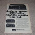 Sasnui AU-9500,7500,6500 Amplifier Ad,1973,Article,RARE