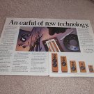 Infinity RS Series Line Ad from 1990,2 pages, beautiful