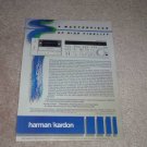 Harman Kardon CD491 Cassette Ad,1984,specs,Article