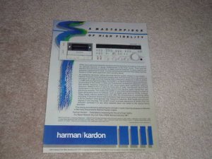 Harman Kardon CD491 Cassette Ad,1984,specs,Article