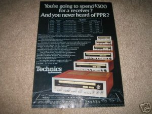 Technics Receiver Ad from 1975,5760,5560,5460,5360,5160