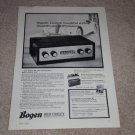 Bogen PR-100 Tube Preamp Ad, 1955,Article, Specs, DR100