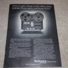 Technics RS-1500US Open Reel Ad,1977,specs,article