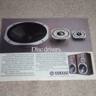 Yamaha NS-75T Speaker AD from 1985, Very Rare! 6"x8"