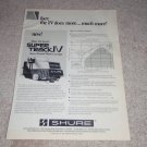 Shure V15 Type IV Ad, 1978, specs, graph, article