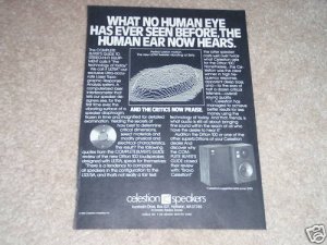 Celestion Ultra Ditton 100 Speaker Ad,1981, Nice Ad!