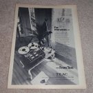 Teac 3340s QUAD Open-Reel Deck Ad 1975 Excellent!