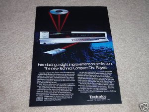 Technics SL-P2 CD Player AD from 1985, Beautiful!