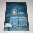 Garrard Synchro Lab Motor Ad,1968,Article,Rare Color Ad
