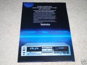 Technics RS-B78R Cassette Ad, Article, Nice Ad! 1986