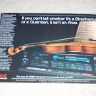 Aiwa AD-F990b Rare Cassette Deck Ad, Article,1985