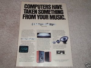 EPI Speakers Ad, 1986, Time/ Energy Line, article