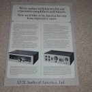 Luxman L-80v Amplifier,T-88v Tuner Ad,1974,Articles