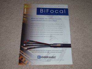 Kimber Kable BiFocal XL speaker wire Ad, 1997, 1 pg