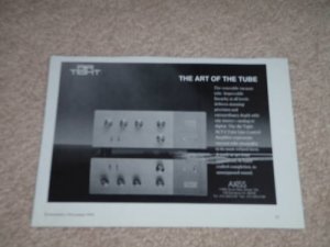 Axiss Air Tight Pre Amplifier Ad, Tube, Article,6"x 8"