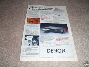 Denon DCD-1500II CD Player Ad from 1988