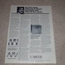Carver M-400 Cube Amplifier Ad, 1980,Article,Q&A w/Bob!