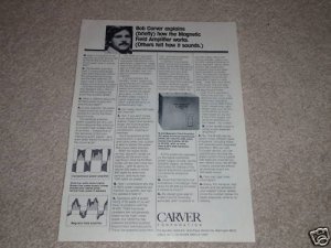 Carver M-400 Cube Amplifier Ad, 1980,Article,Q&A w/Bob!