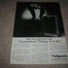 Klipsch Speaker Ad from 1985,KG4, KG-4, Legend!
