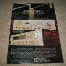 Denon PMA-750,DRA-400 Amp/Receiver Ad from 1982
