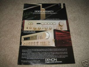 Denon PMA-750,DRA-400 Amp/Receiver Ad from 1982