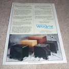 Velodyne HGS, ULD Series Ad from 1990, review,1 page
