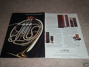 Infinity Kappa 9,6,IRS Beta,RS 4000 Speaker Ad fr 1989