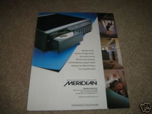 Meridian 586 CD/DVD Player Ad from 1997,color,beautiful
