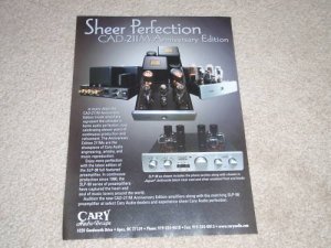 Cary CAD-211M Anniversary Edition Ad, 2005, Tube Amp Ad