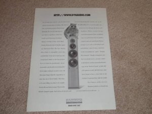 Dynaudio Contour 3.3 Speaker Ad, 1998, Article, RARE Ad