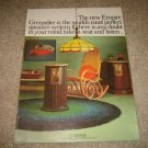 Empire 8000p Color Speaker Ad from 1966,2 pages