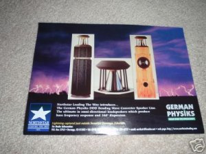 German Physiks DDD Line Speakers, Extoic and Rare! 1996