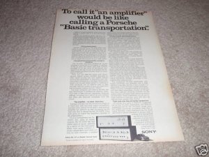 Sony TA-2000, TA-3200f Amplifier Ad from 1970