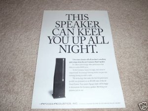 Apogee Acoustics Centaurus Slant 6 Ad from 1995