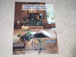 Velodyne ULD Series Subwoofer Ad, 1993, Beautiful!