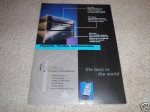Krell KAV-250p,300cd,250a CD,Amp,Pre Ad from 1998, 1 pg