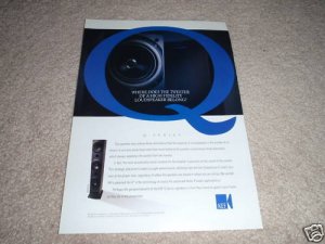KEF Q-70 Uni-Q Speaker AD from 1996, Article, Nice Ad!