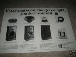 AR Speaker AD from 1981,AR28,2 pages