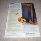 Magnepan Magneplanar Speaker Ad from 1996, RARE!