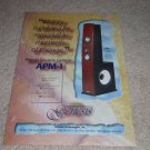 Genesis APM-1 Rare Speaker Ad from 1998, Arnie Nudell