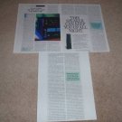 McIntosh MC500, C40 Preamp Review, 1995, 3 pgs, Rare!