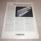 Yamaha RARE Tuner Ad from 1975,CT-7000 Best Tuner ever!