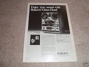 Roberts GH-5d Open Reel Deck Ad from 1970, specs,NICE!