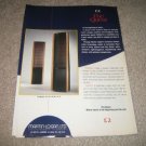 Martin Logan The Quest Speaker Ad from 1992, mint!